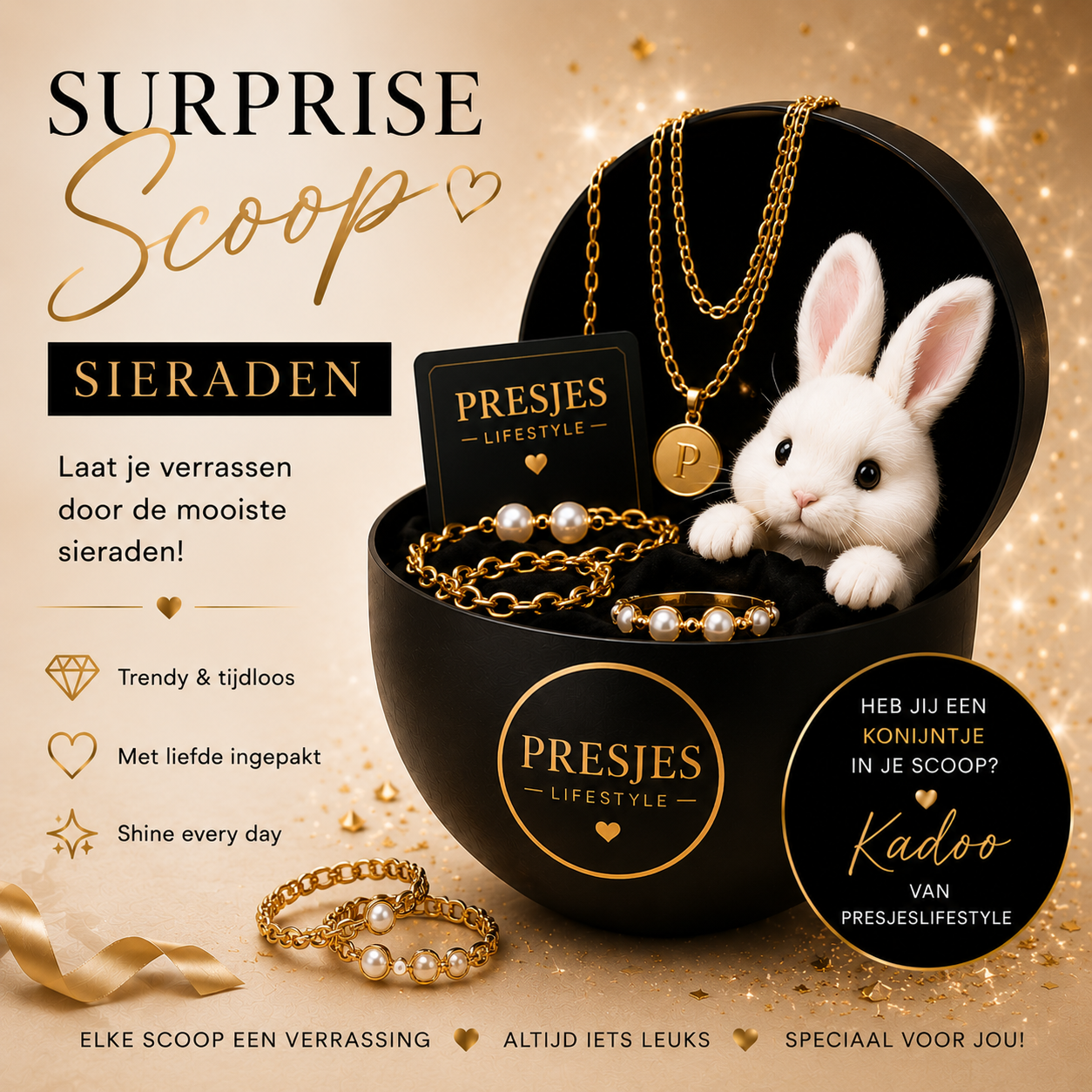 Surprise Scoop Sieraden – Verras Jezelf met een Ketting t.w.v. €19,95! ✨
