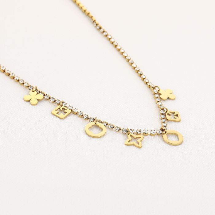 Gouden Bedel Ketting – Stainless Steel | 40+5 cm