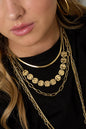 3-Laags Muntenketting Goudkleurig