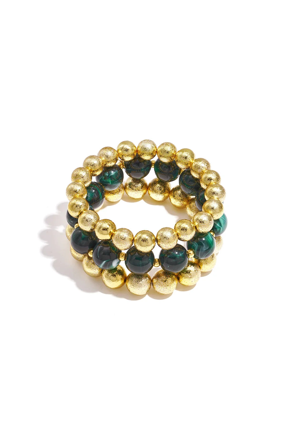 Glow Armband | Luxe Stretch Armband met Gouden Kralen
