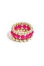 Glow Armband | Luxe Stretch Armband met Gouden Kralen
