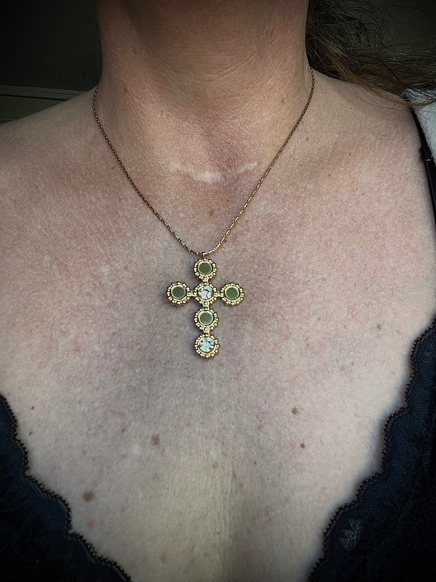Ketting kruis XL