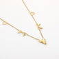 Goudenketting hartjes en strikjes