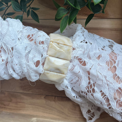 Armband cream elegance