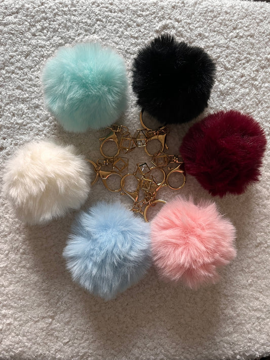 Fluffy Diamond keychain