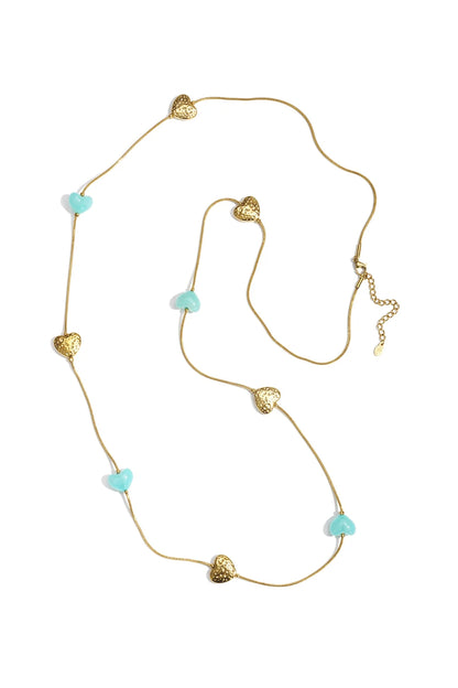 Ketting spirit blauw hart
