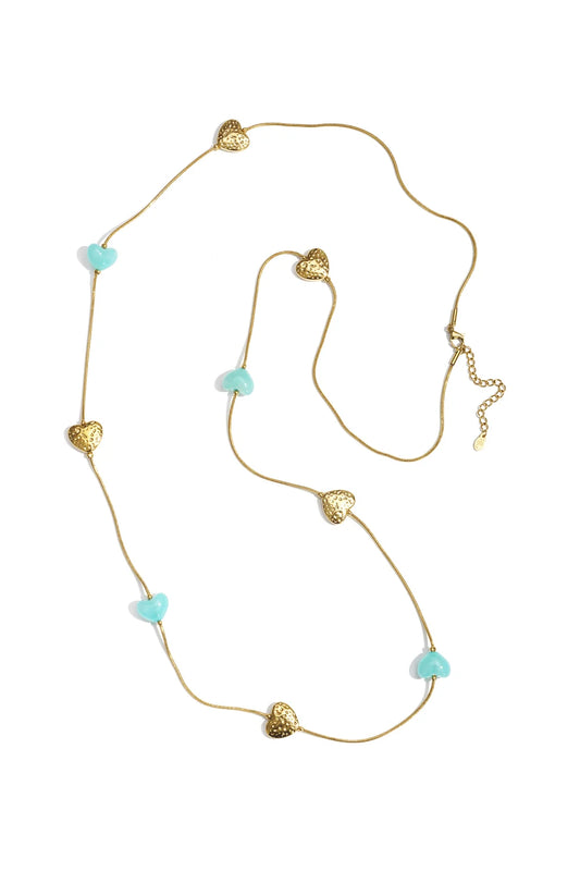 Ketting spirit blauw hart