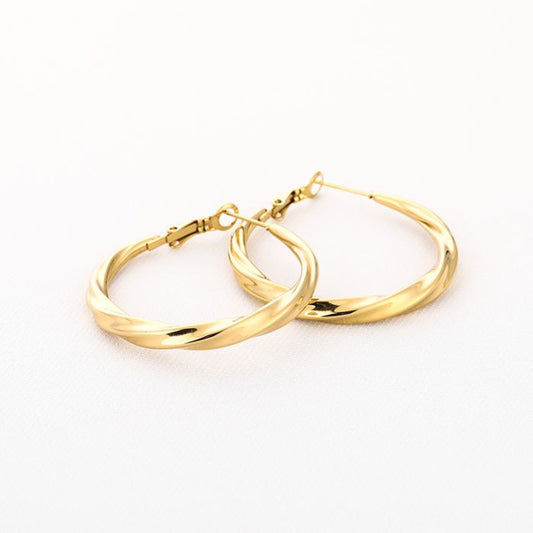 Oorbellen twisted hoops