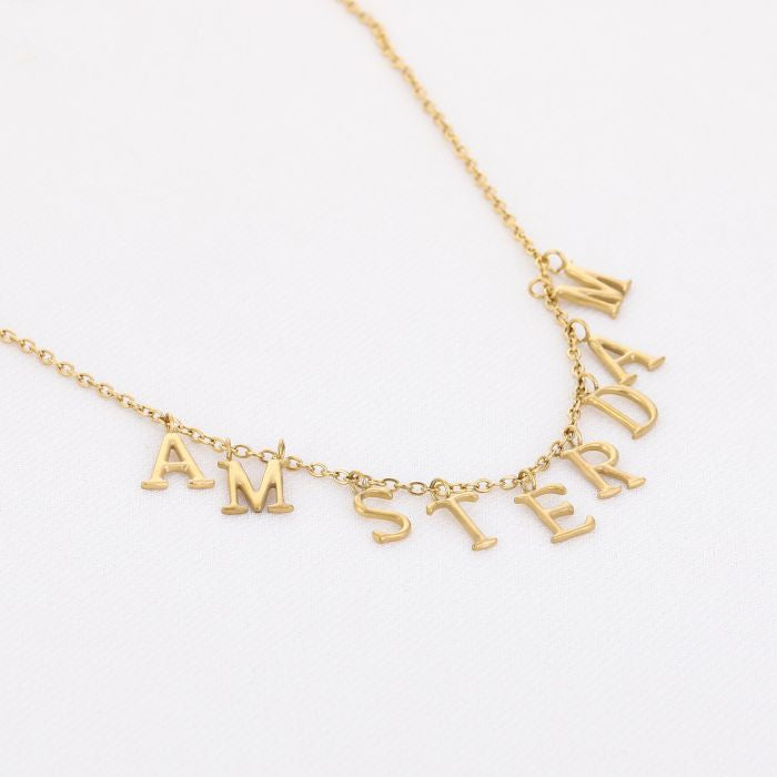 Amsterdam Ketting – Stainless Steel | Goud