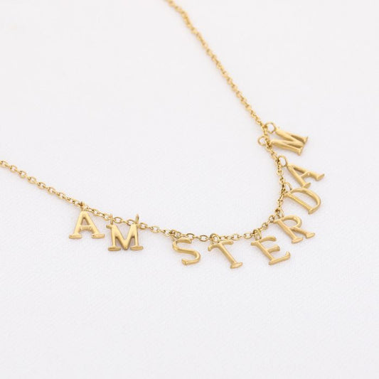 Amsterdam Ketting – Stainless Steel | Goud