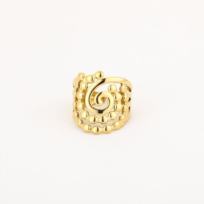 Art Ring – Gouden Statement Ring | Stainless Steel