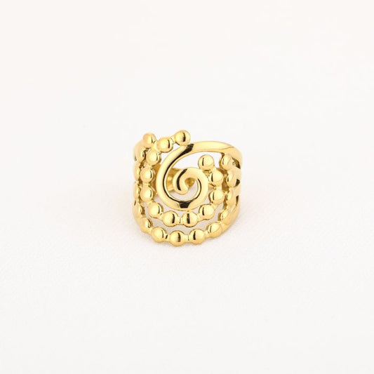 Art Ring – Gouden Statement Ring | Stainless Steel