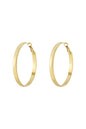 Gouden Hoops – Dikke Klassieke Oorringen van Stainless Steel
