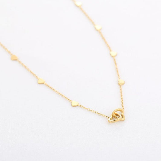 Gouden Friendship 2.0 Ketting Stainless Steel – 40+5 cm