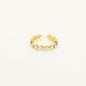 Gouden Gemstone Ring – Stainless Steel
