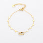 Gouden Hartjes Armband Stainless Steel