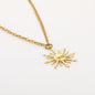 Soleil – Gouden Ketting met XL Zon Hanger | Stainless Steel