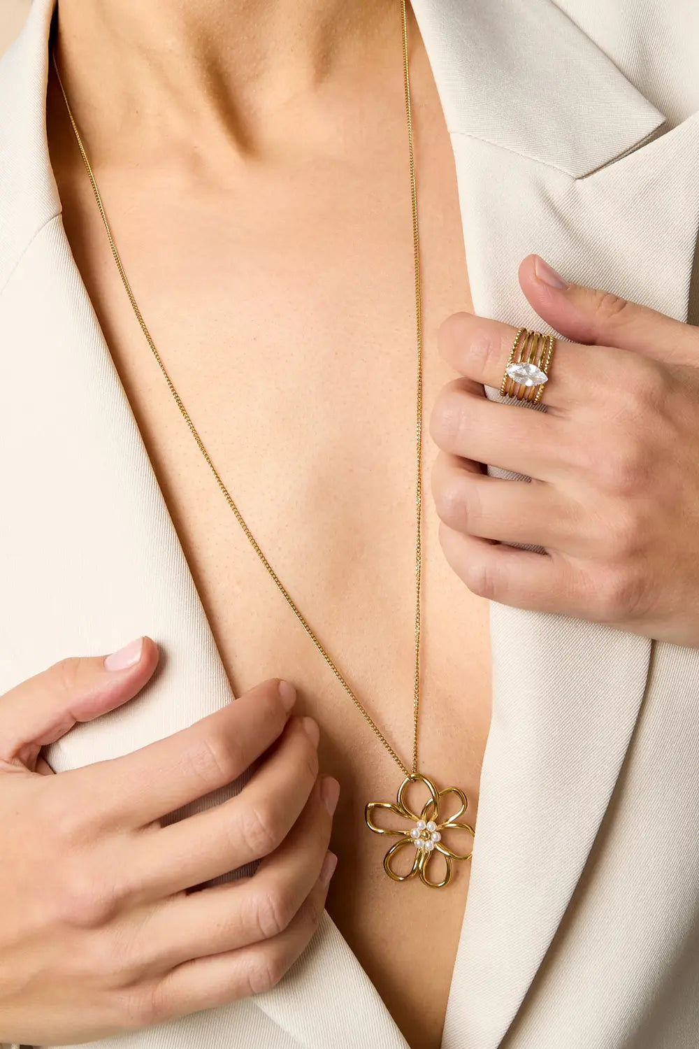 Lange Bloemenketting Exena