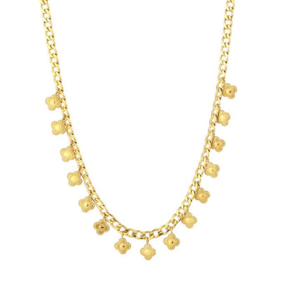 Luxe Klavertjes Ketting – Goud | Stainless Steel | 40+5 cm