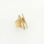Luxe Gouden Ring met Strass Stenen – Stainless Steel