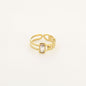 Sjiekte Statement Ring met Strass Steen – Stainless Steel