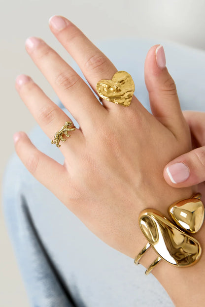 Gouden ring panthera