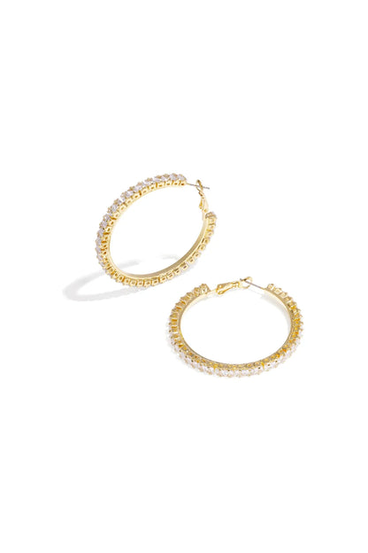 ✨ Oorbellen "Diamond Glow Hoops" ✨