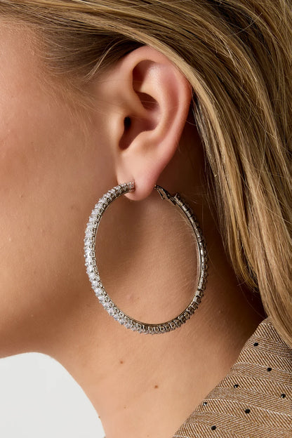 ✨ Oorbellen "Crystal Luxe Hoops" ✨