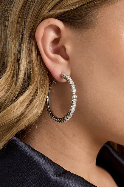 ✨ Oorbellen "Diamond Glow Hoops" ✨