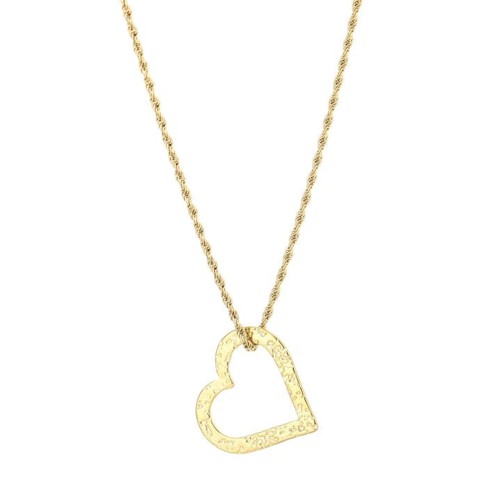 Ketting platte hart XL