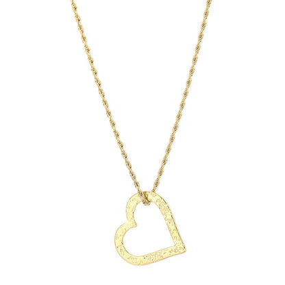 Ketting platte hart XL