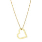 Ketting platte hart XL