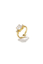 Ring Élise | Stainless Steel Zirkonia Ring Goud | PresjesLifestyle